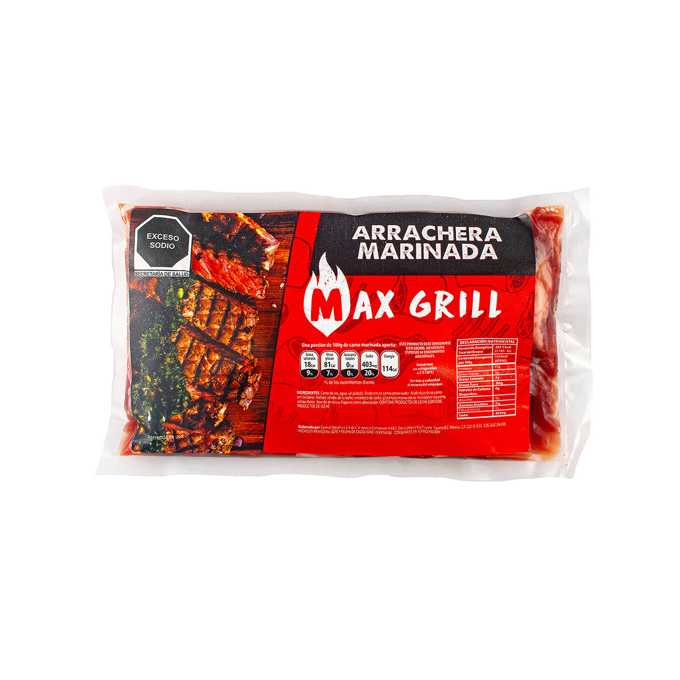 Arrachera Marinada Max Grill 550.0 Gr
