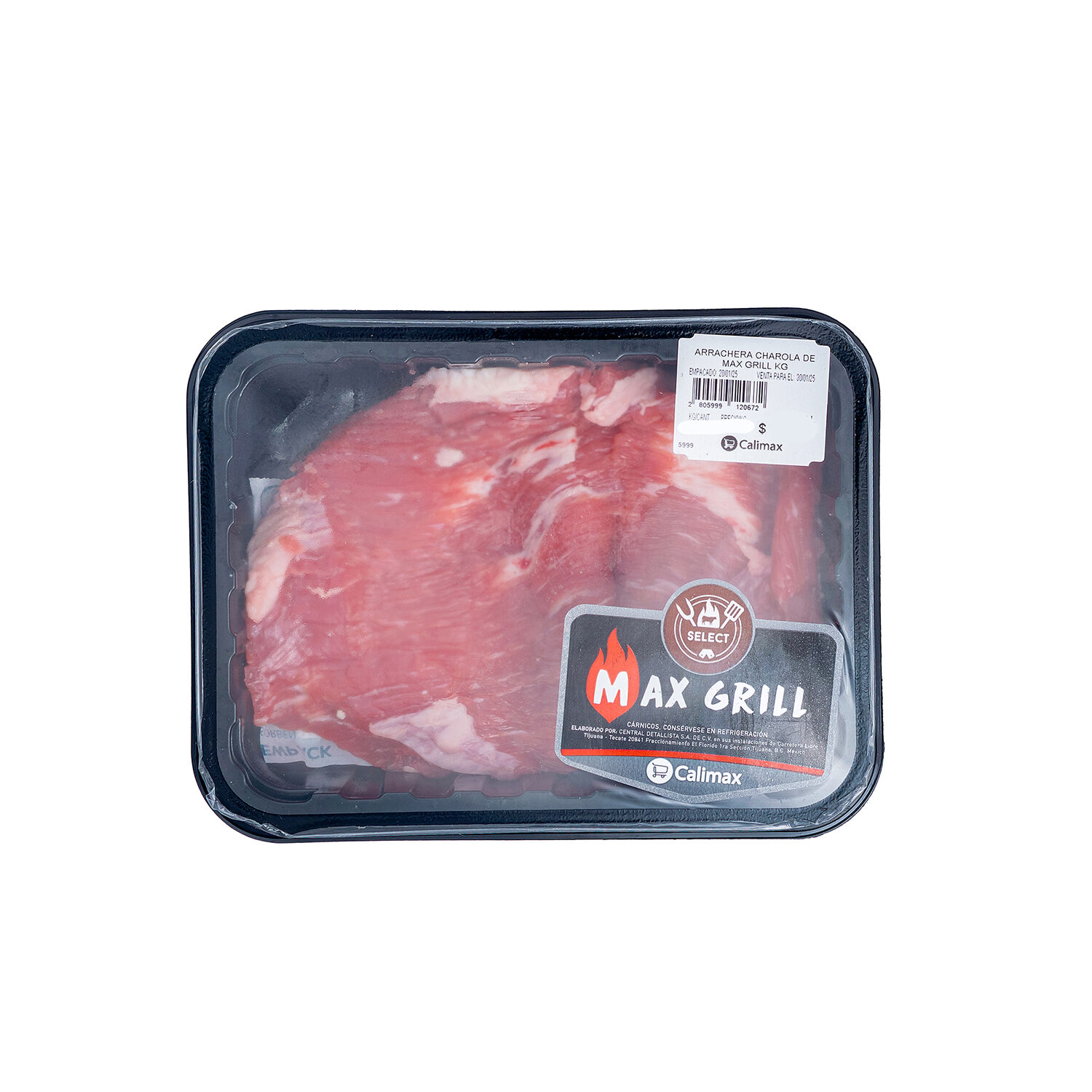 Arrachera Charola De Res Max Grill 1.0 Kg