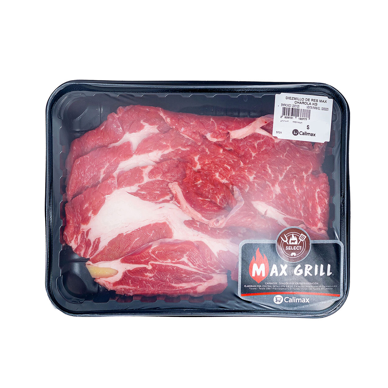 Diezmillo De Res Max Grill Charola 1.0 Kg