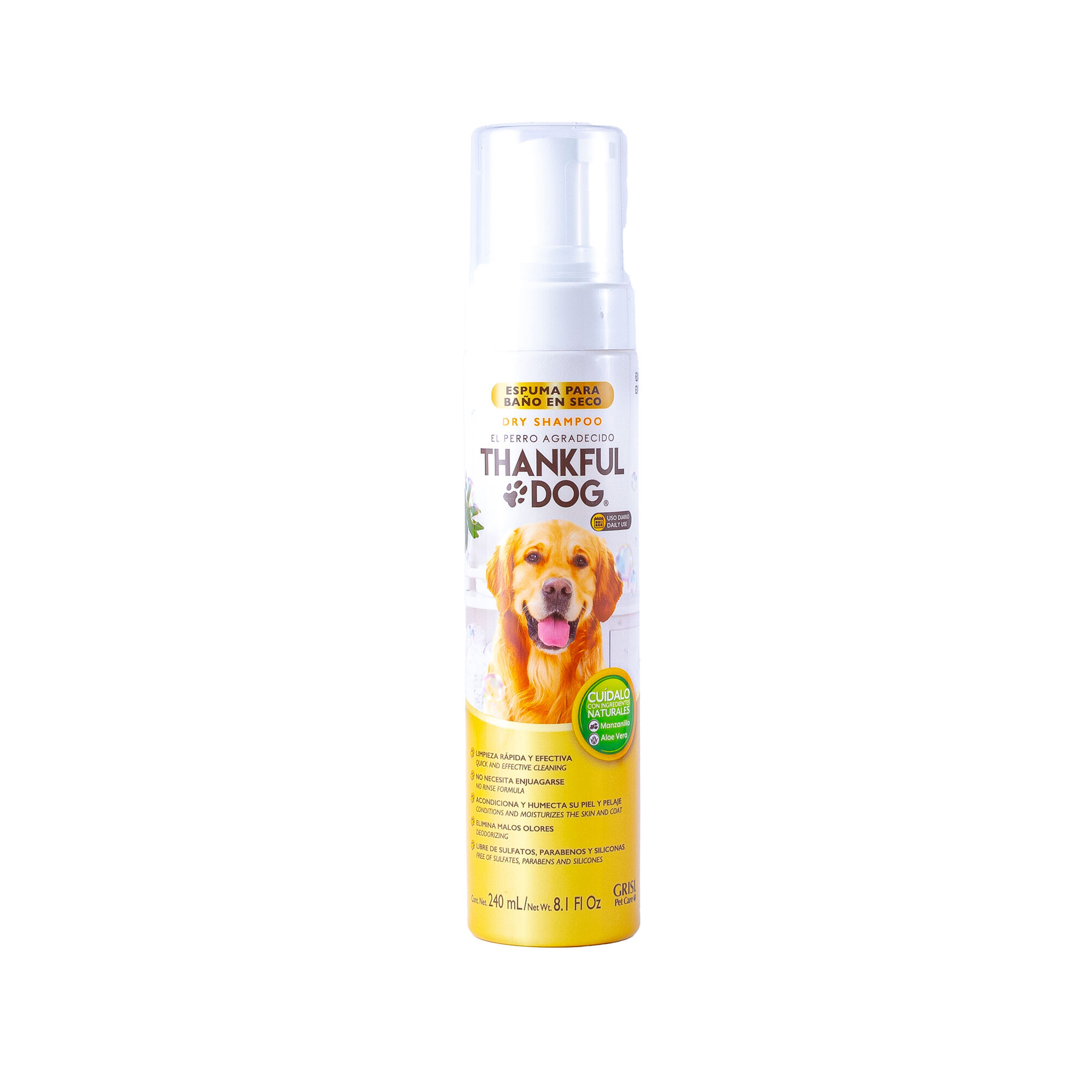 Shampoo En Seco Para Perro Thankful Dog 240.0 Ml