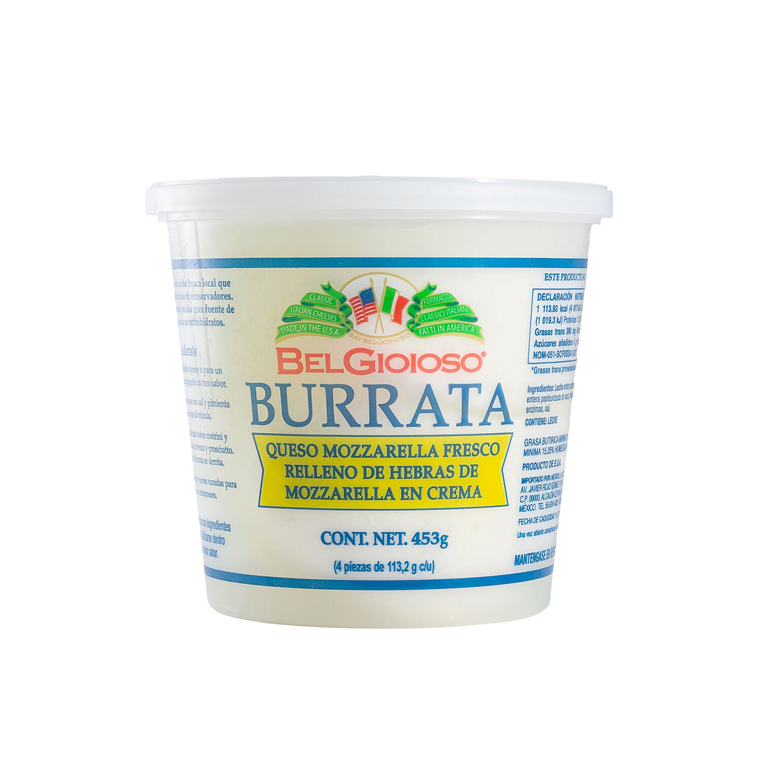 Queso Burrata Belgioioso 453.0 Gr