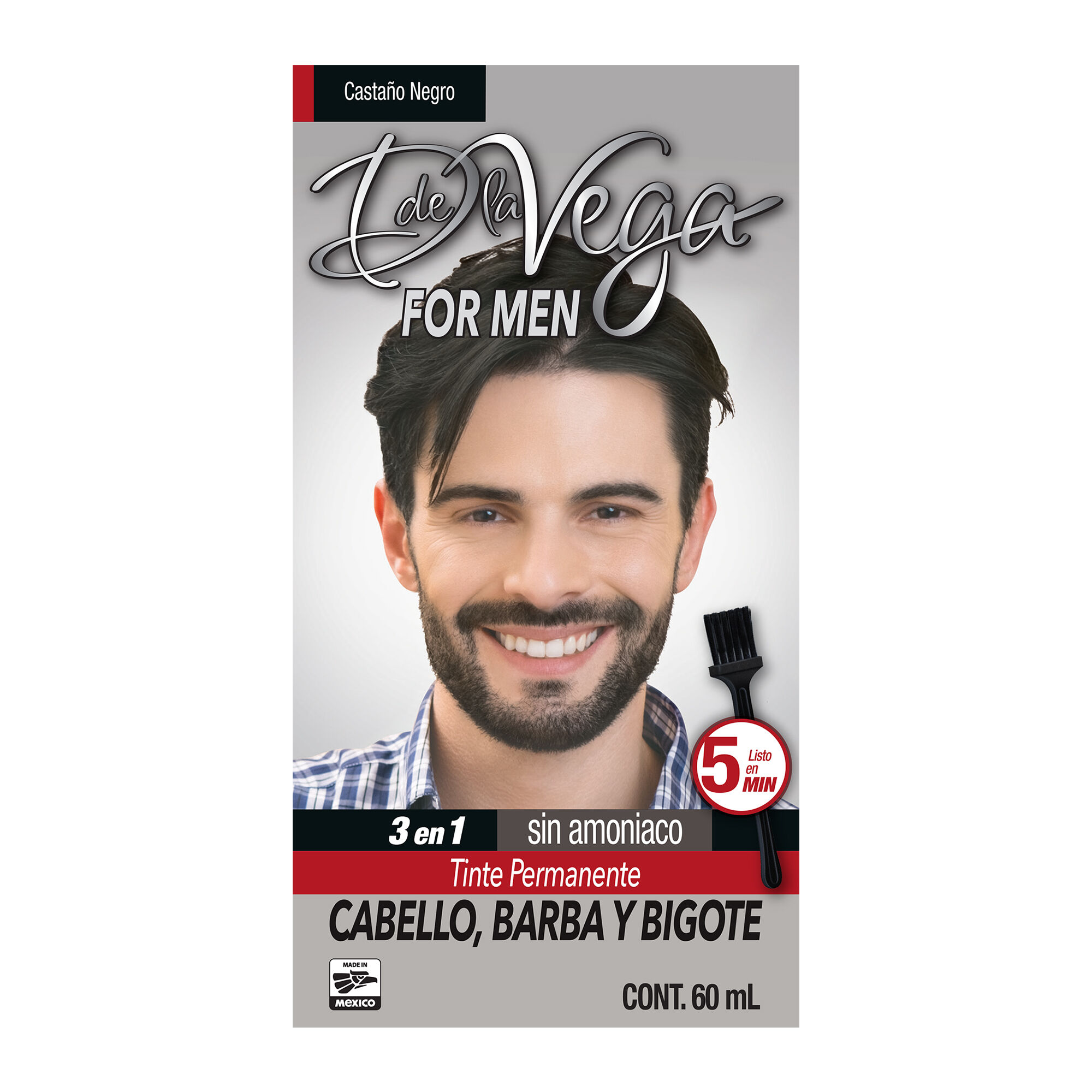 Tinte Bar Y Big Castaño Negro For Men D De La Vega 1.0