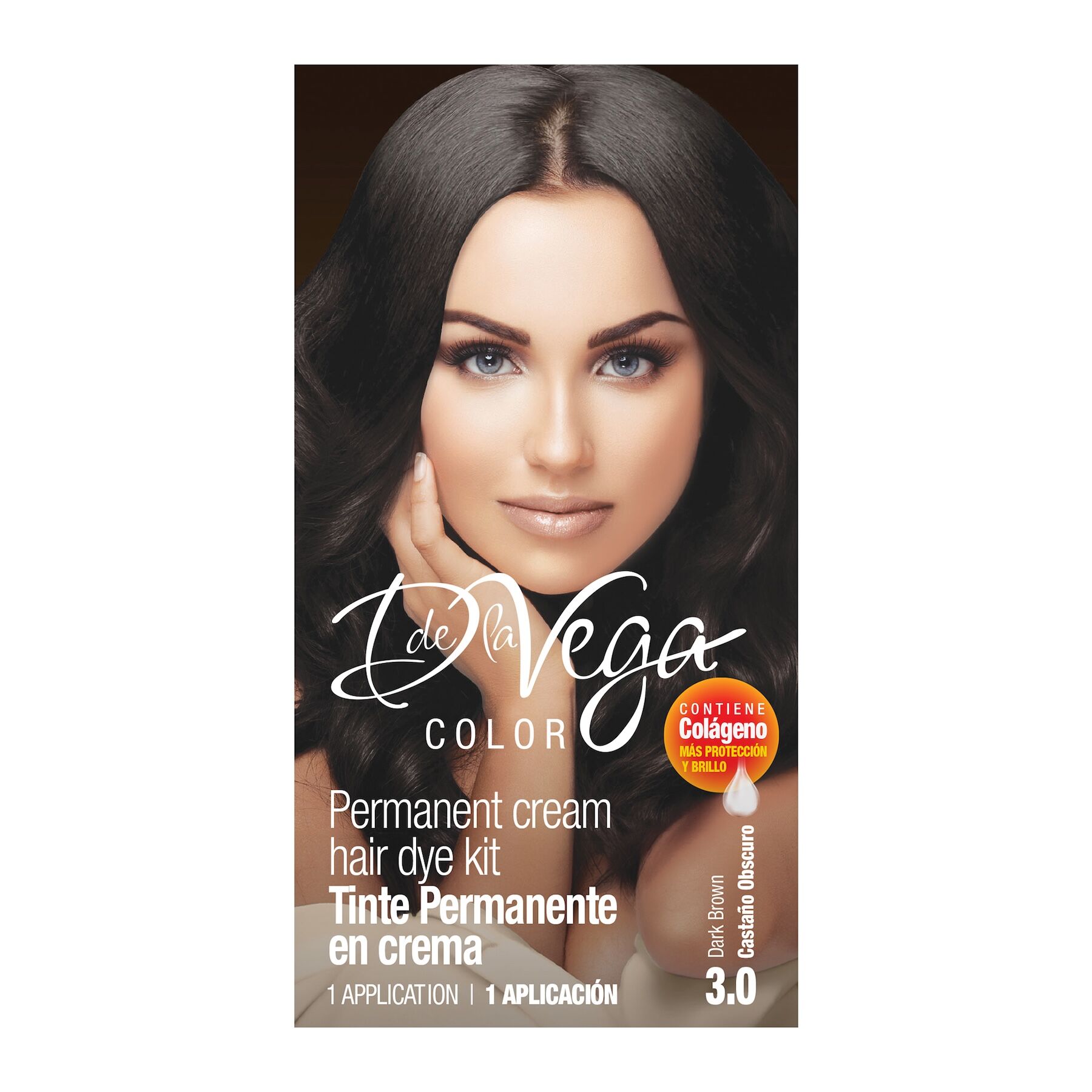 Tinte Cabello Castaño Osc 3.0 D De La Vega 1.0 Pza