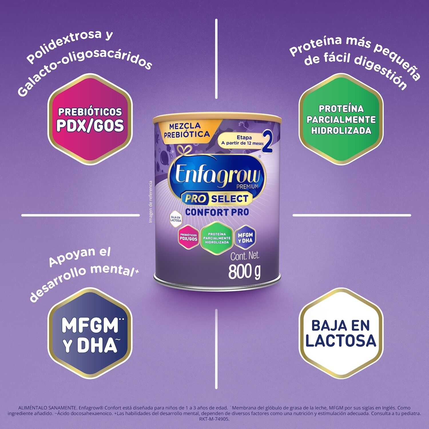 Formula Confort 2 Enfagrow 800.0 Gr