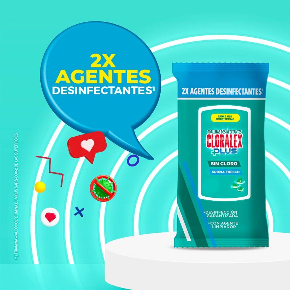 Desinfectante Toallitas Cloralex 84.0 Pza