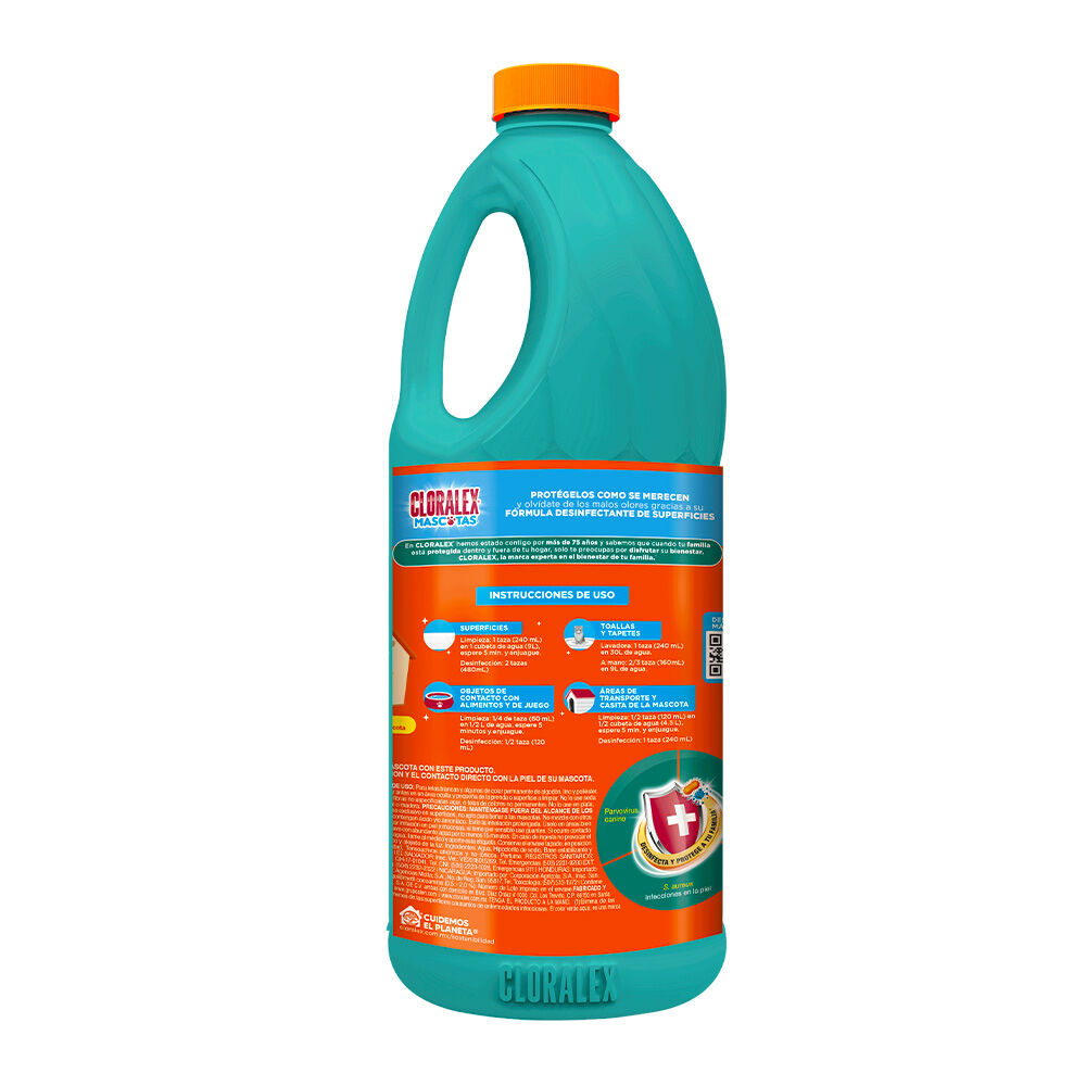 Limpiador Liquido Con Cloro Mascotas Con Aroma Cloralex 1