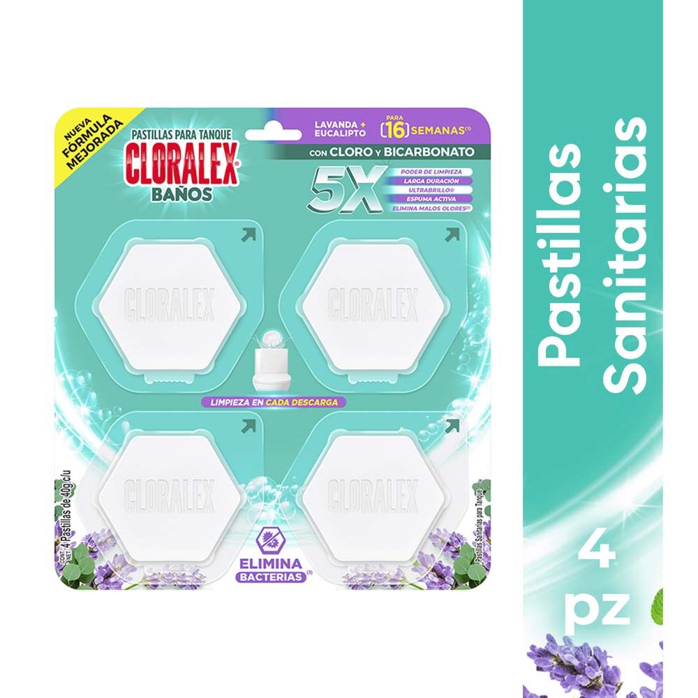 Pastillas Hex Blancas 160gr Cloralex 4.0 Pza