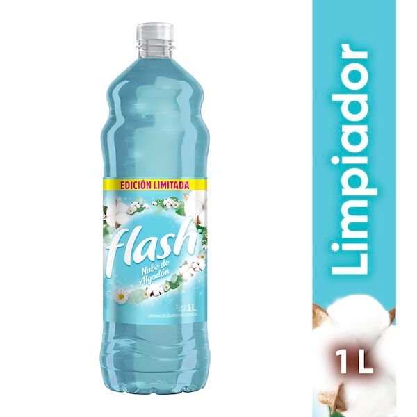 Limpiador Multiusos Nube De Algodon Flash 1.0 Lt