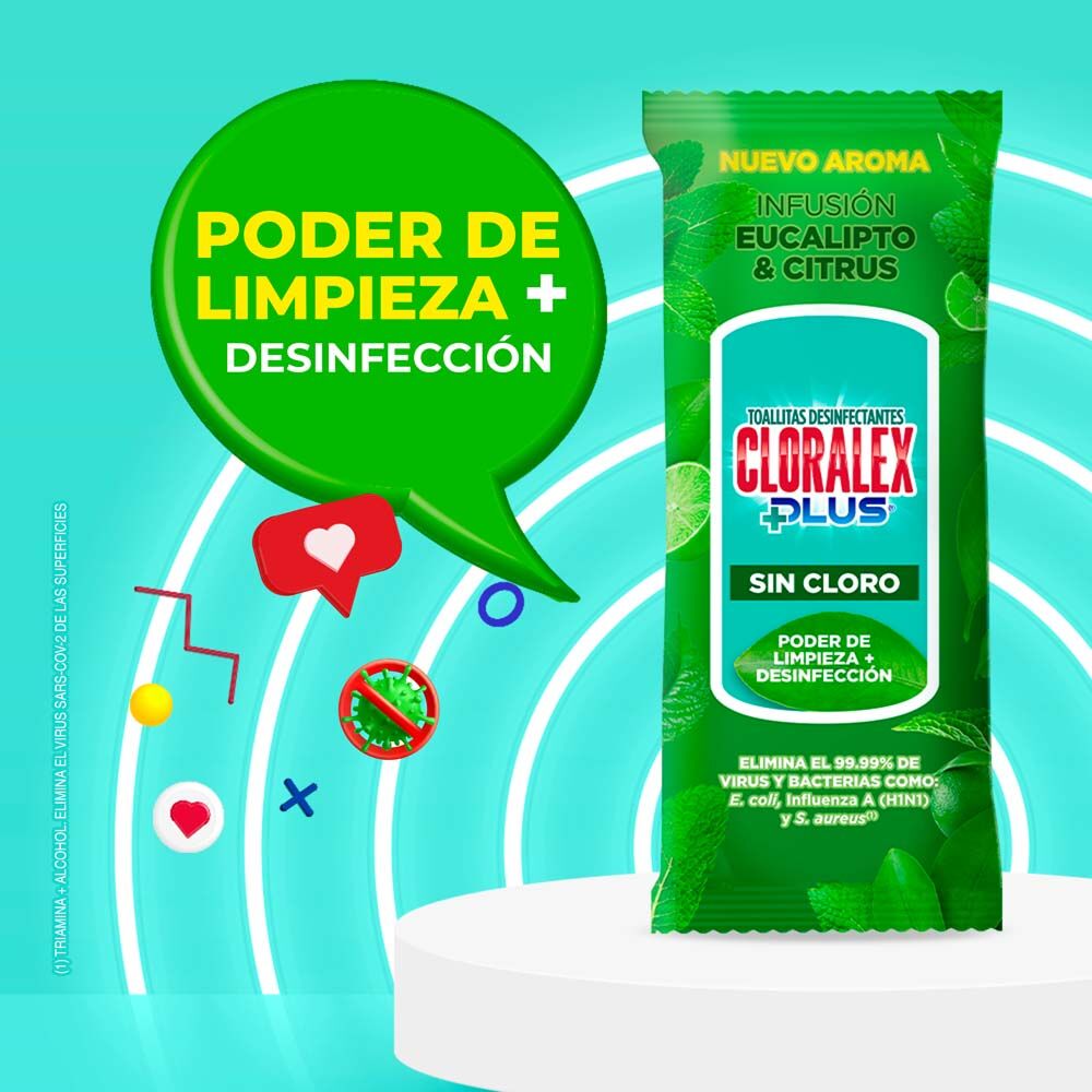 Toallitas Desinfectantes Herbal Cloralex 12.0 Pza