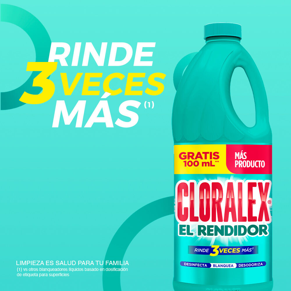 Cloralex Rendidor 1.9l + 100ml Cloralex 2.0 Lt