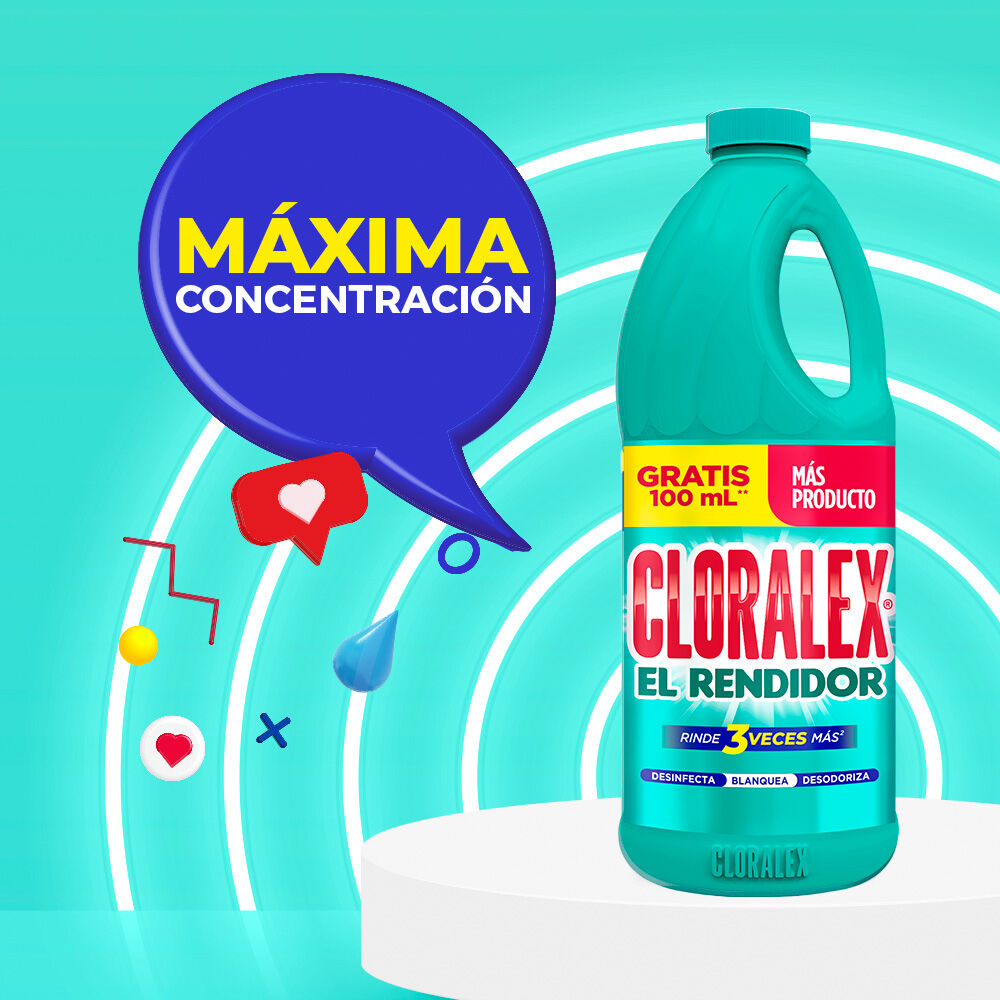 Cloralex Rendidor 1.9l + 100ml Cloralex 2.0 Lt
