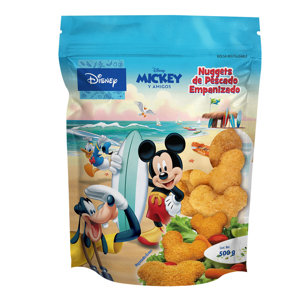 Nuggets De Pescado Empanizado Disney 500.0 Gr