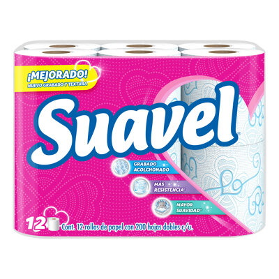 Papel Higienico 204 Hd Suavel 12 Pza