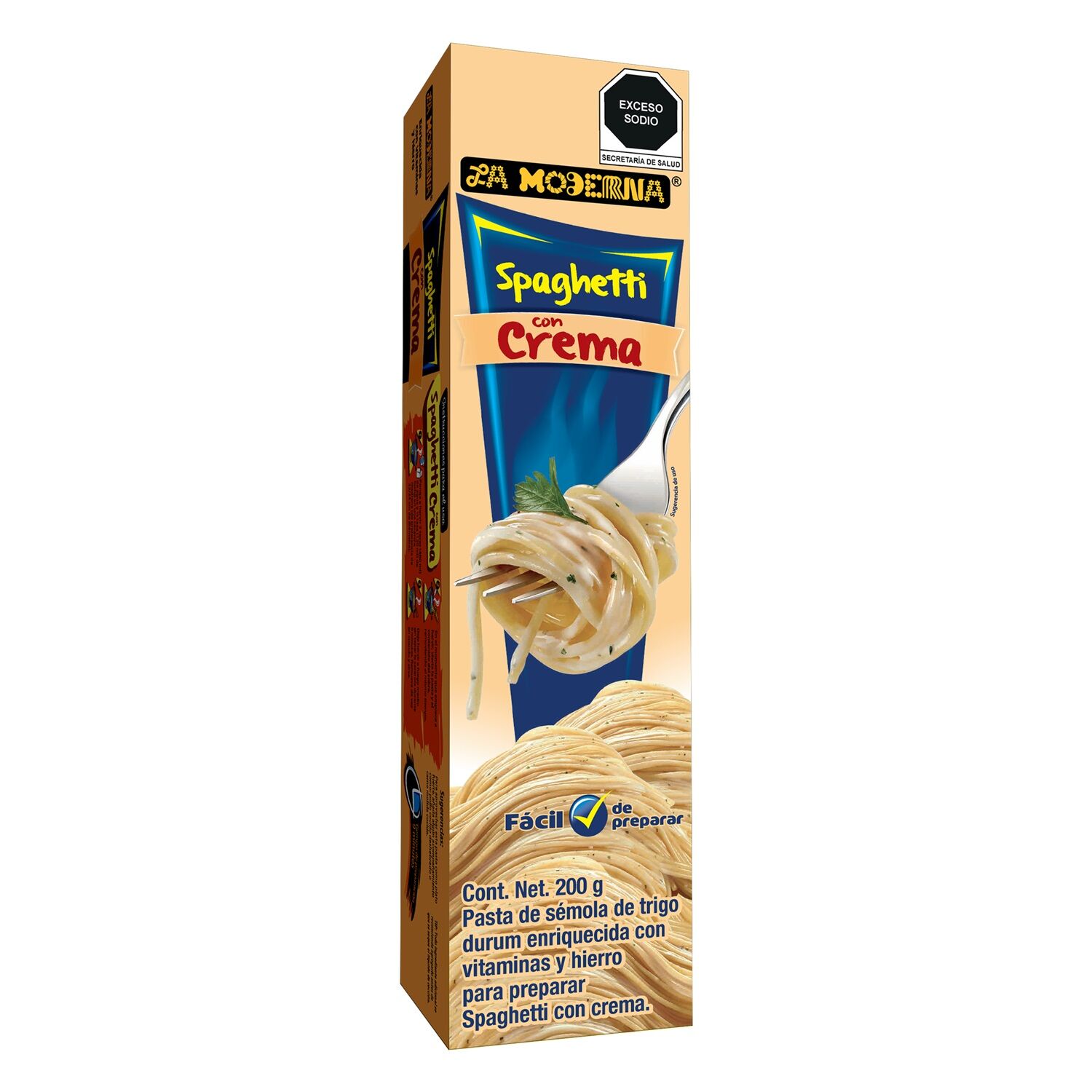 Sopa Spaghetti Con Crema La Moderna 200.0 Gr