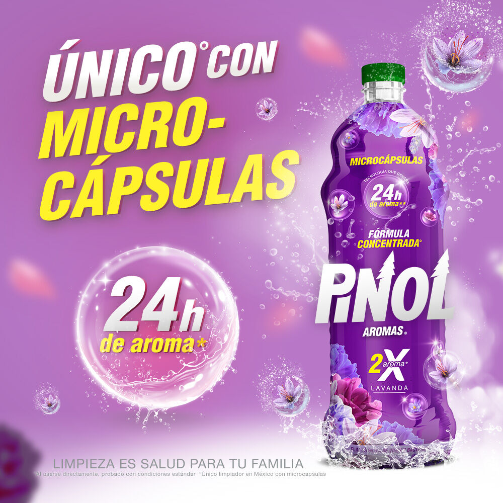 Limpiador Aroma Lavanda Pinol 828.0 Ml