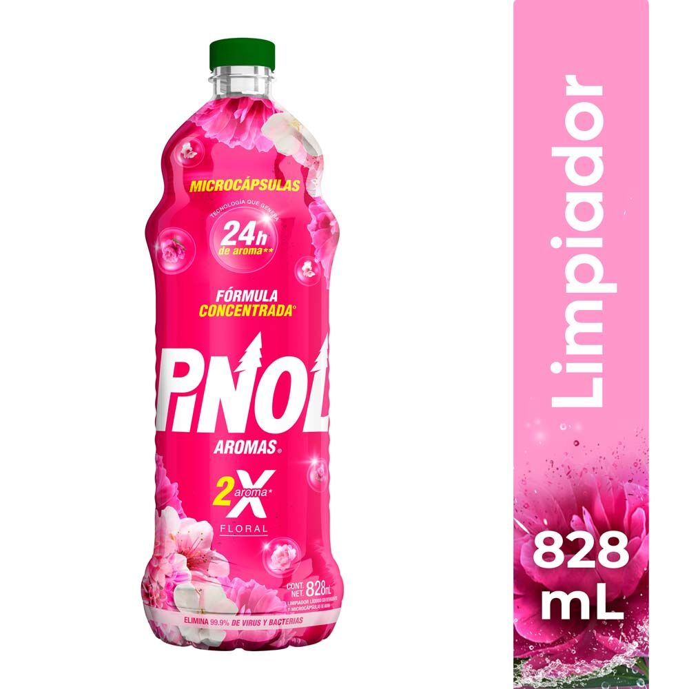 Limpiador Aroma Floral Pinol 828.0 Ml