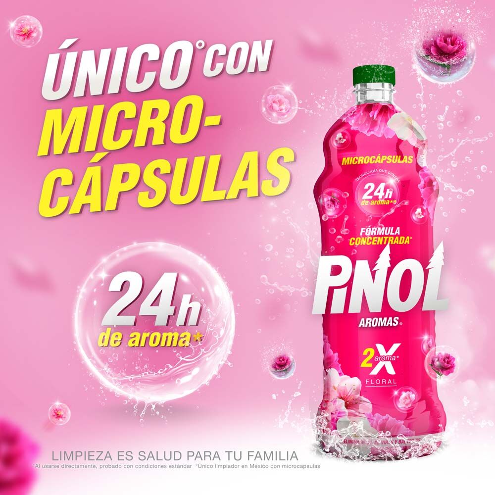 Limpiador Aroma Floral Pinol 828.0 Ml