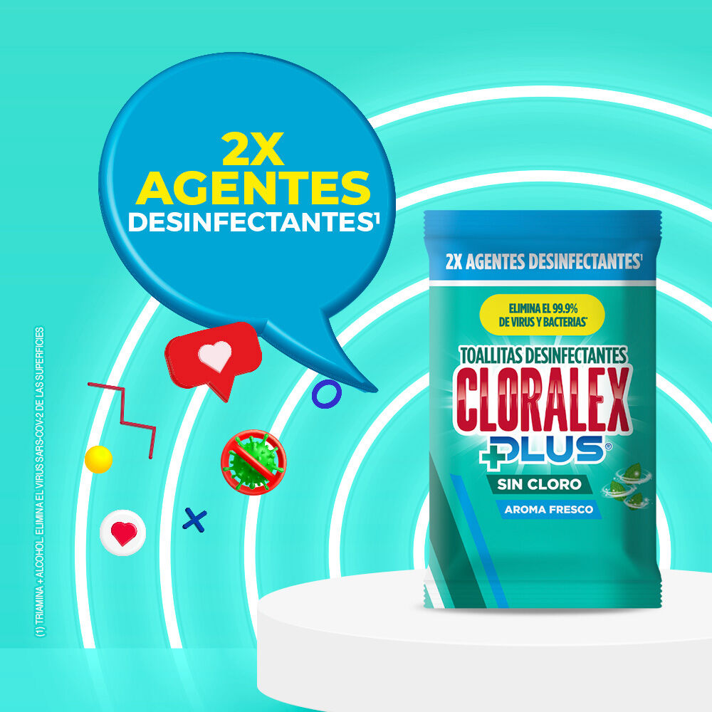 Desinfectante Toallitas Cloralex 16.0 Pza