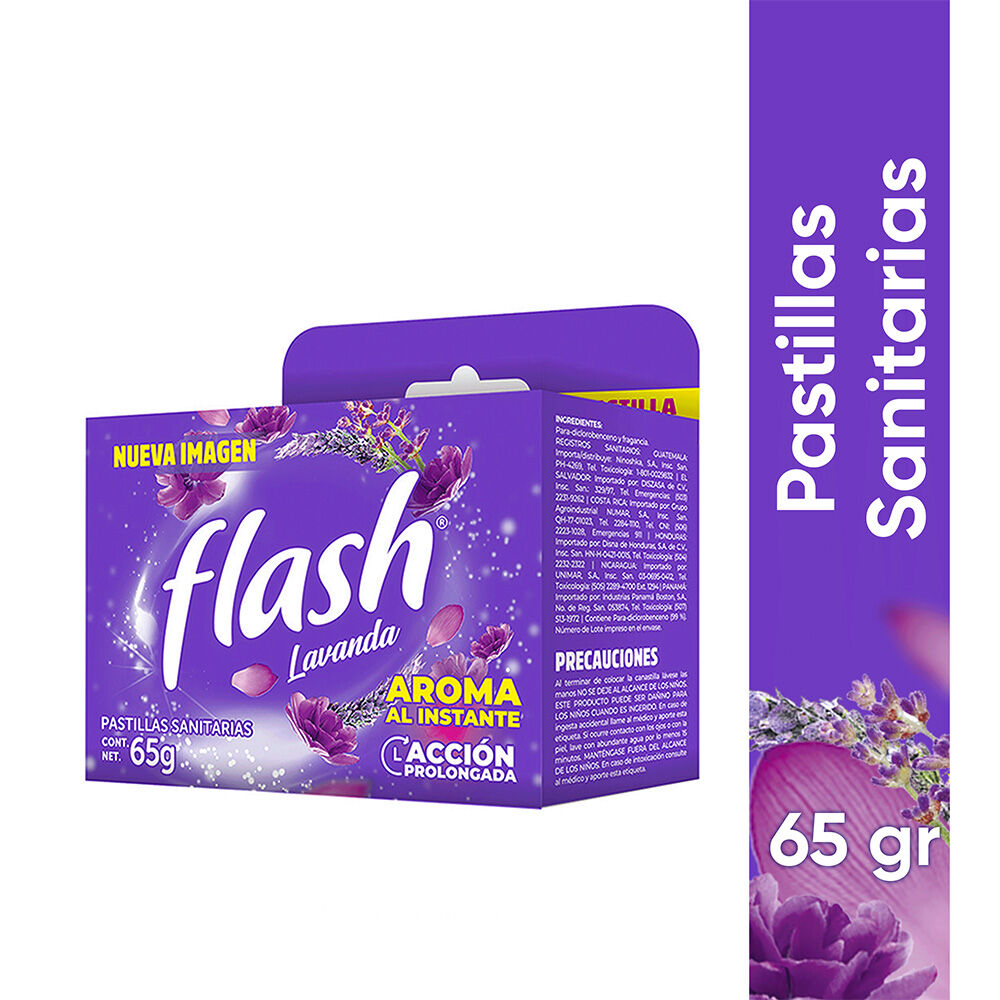Pastilla Sanitaria Lavanda Flash 65.0 Gr