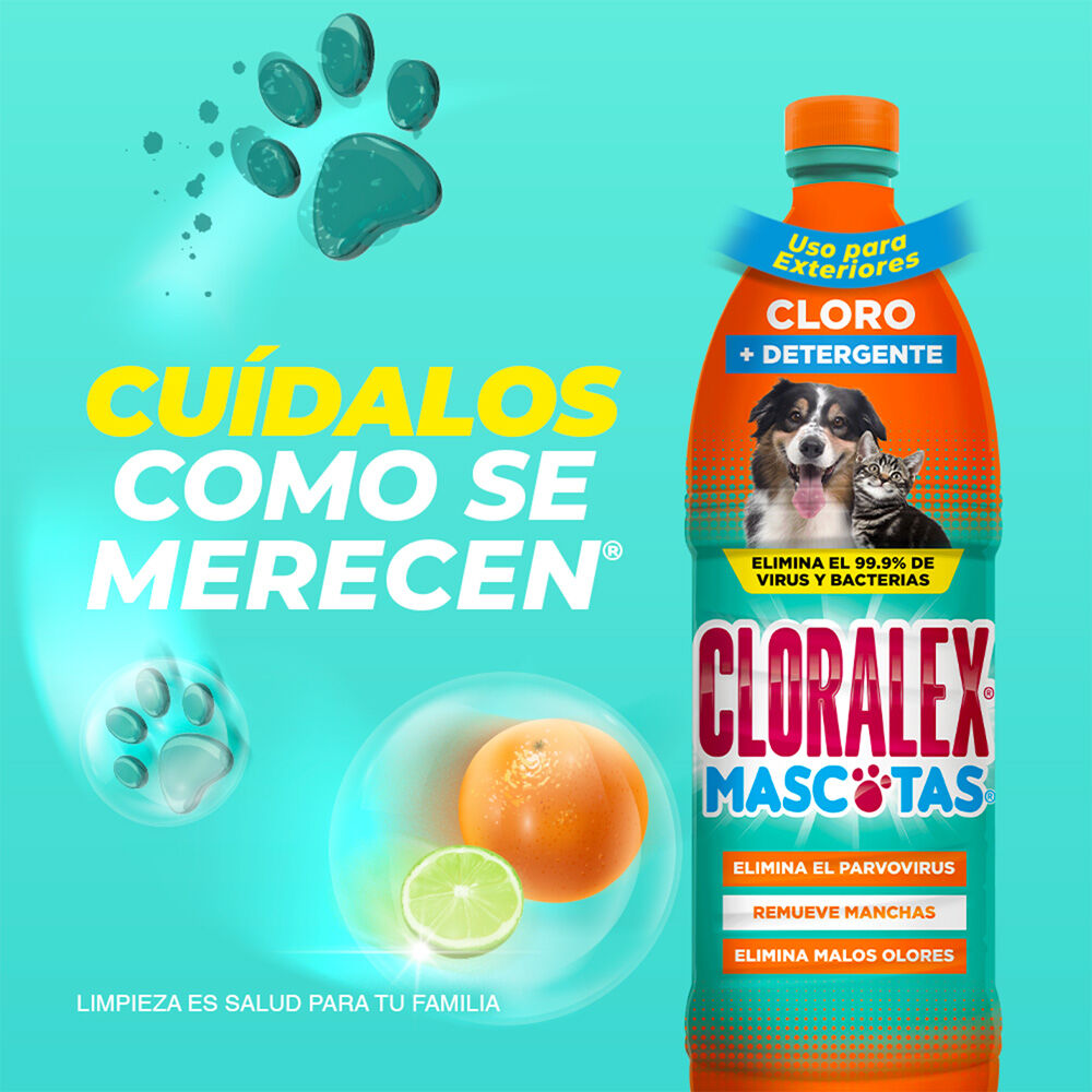 Limpiador Desinfect Mascotas Cloralex 950.0 Ml