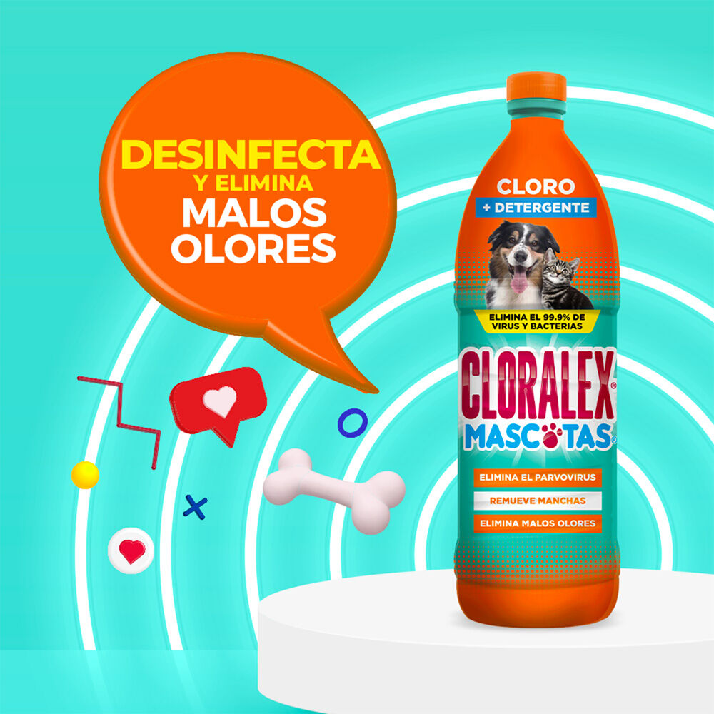 Limpiador Desinfect Mascotas Cloralex 950.0 Ml