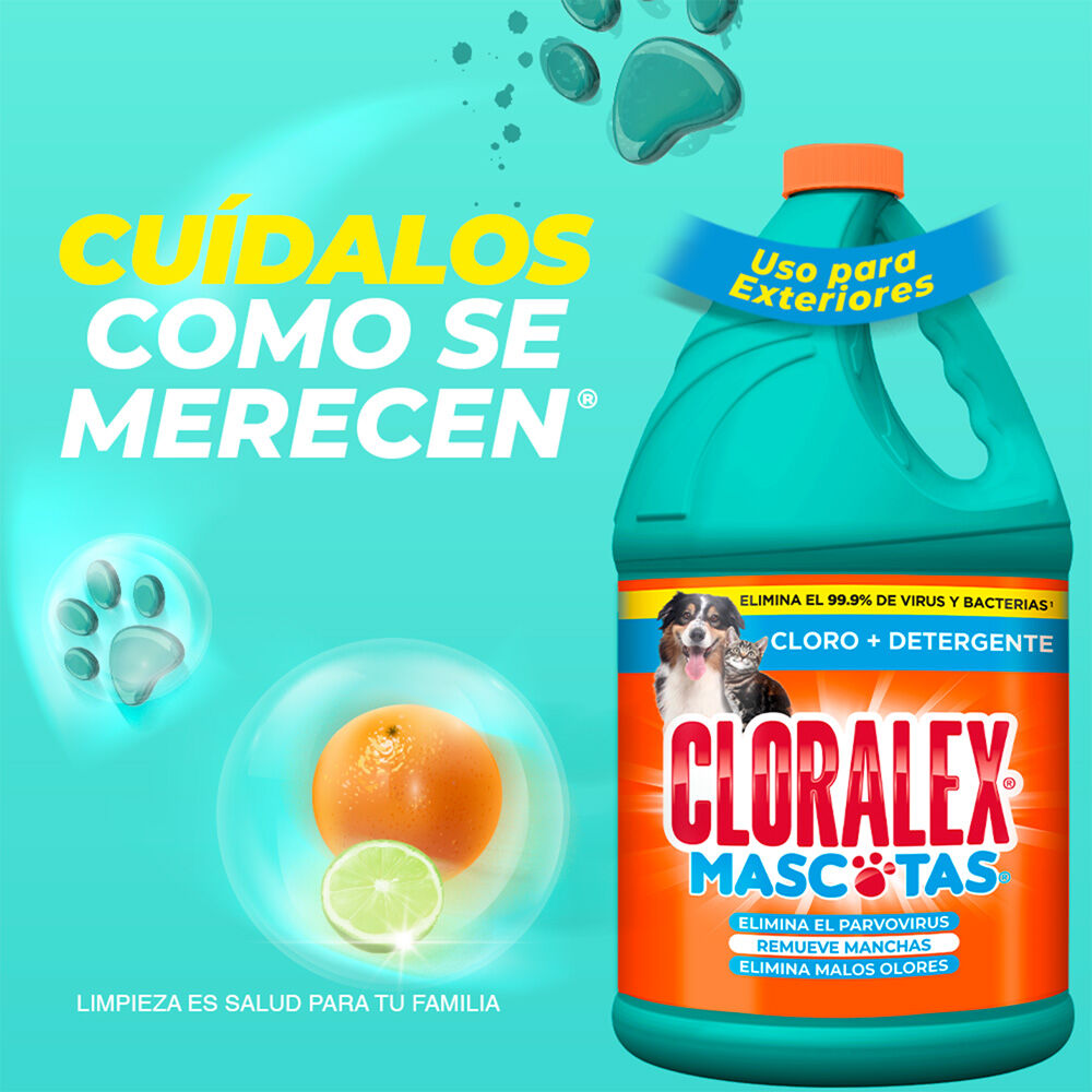 Limpiador Desinfect Mascotas Cloralex 3.75 Lt