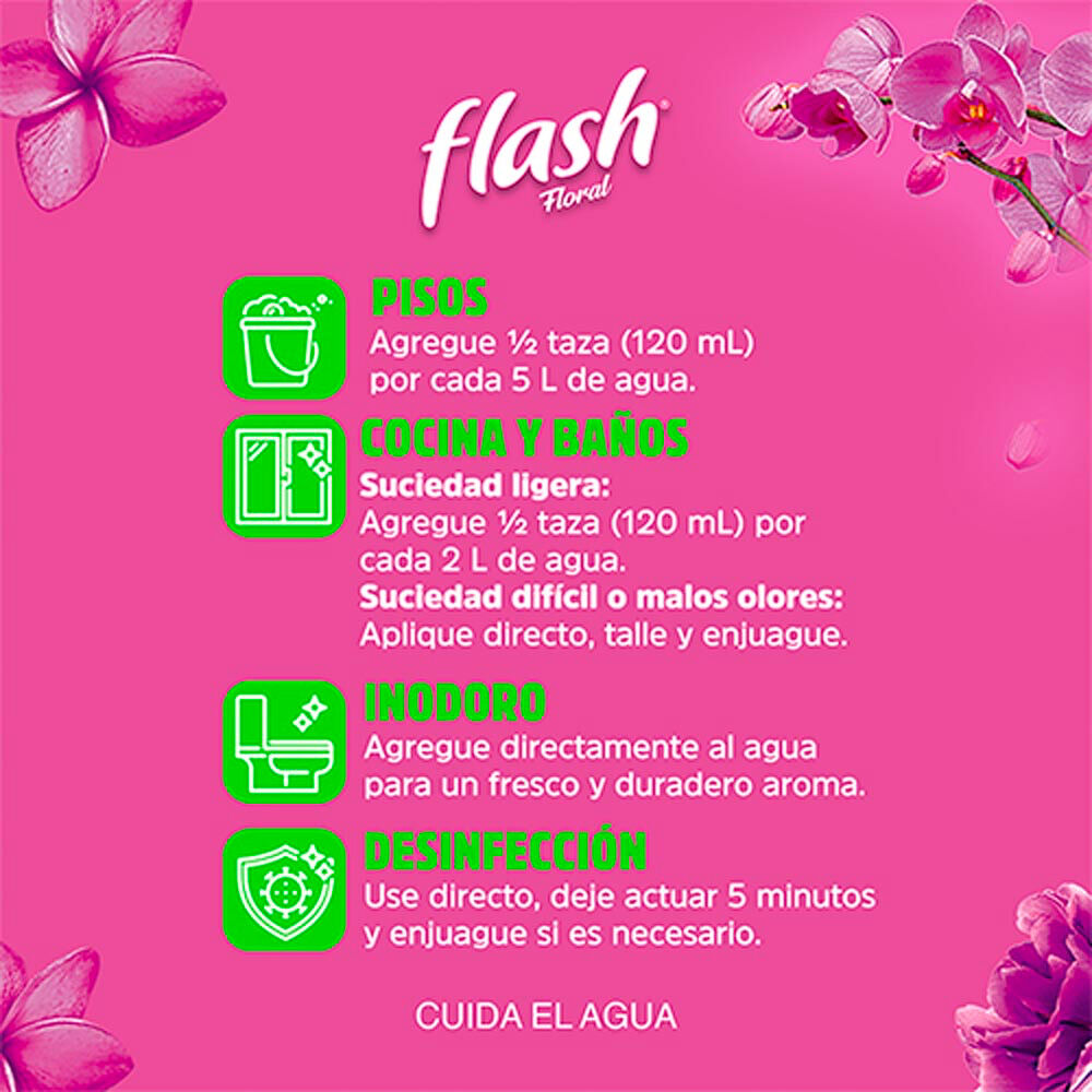 Limpiador Aroma Floral Flash 1.0 Lt