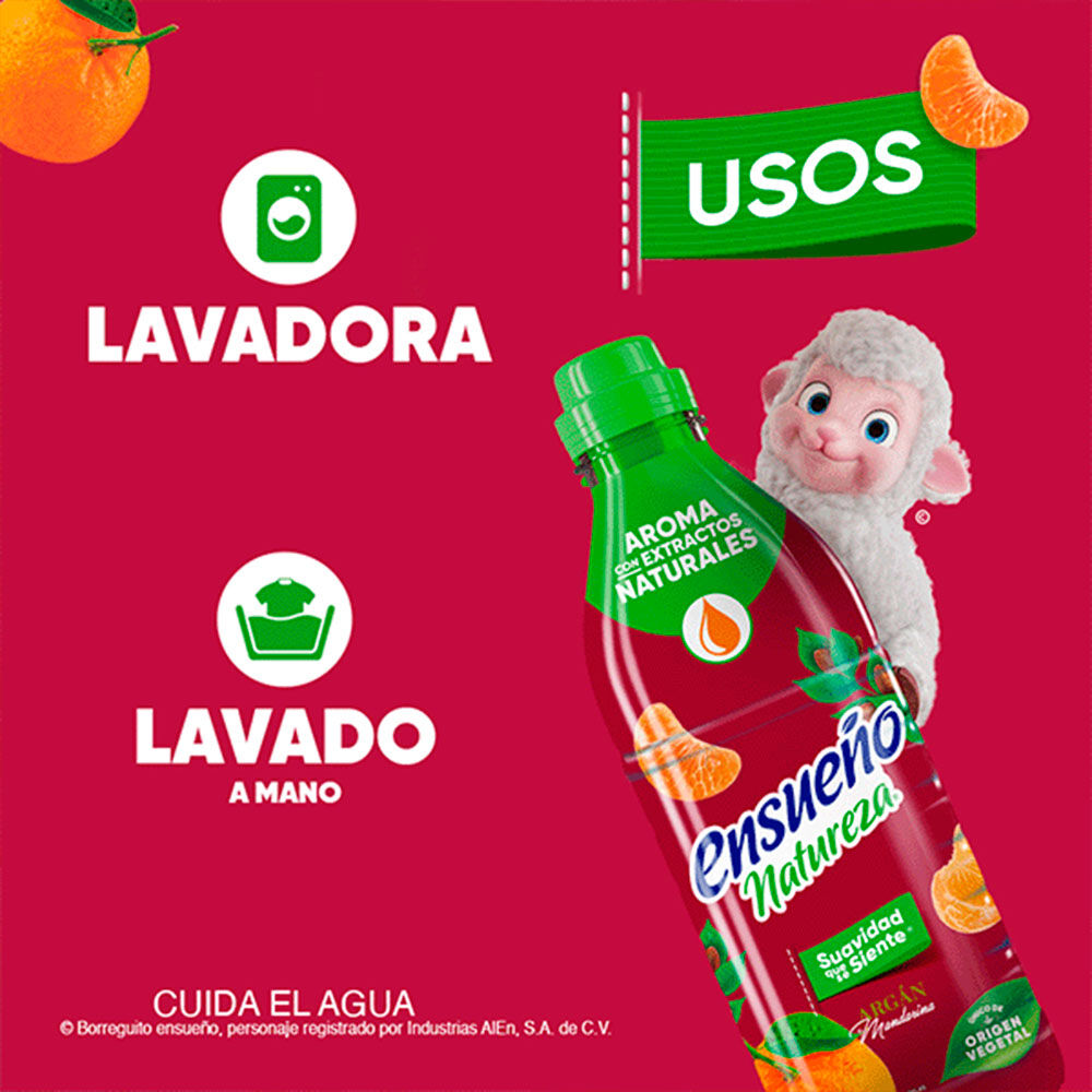 Suavizante Argan Mandarina Ensueño 850.0 Ml