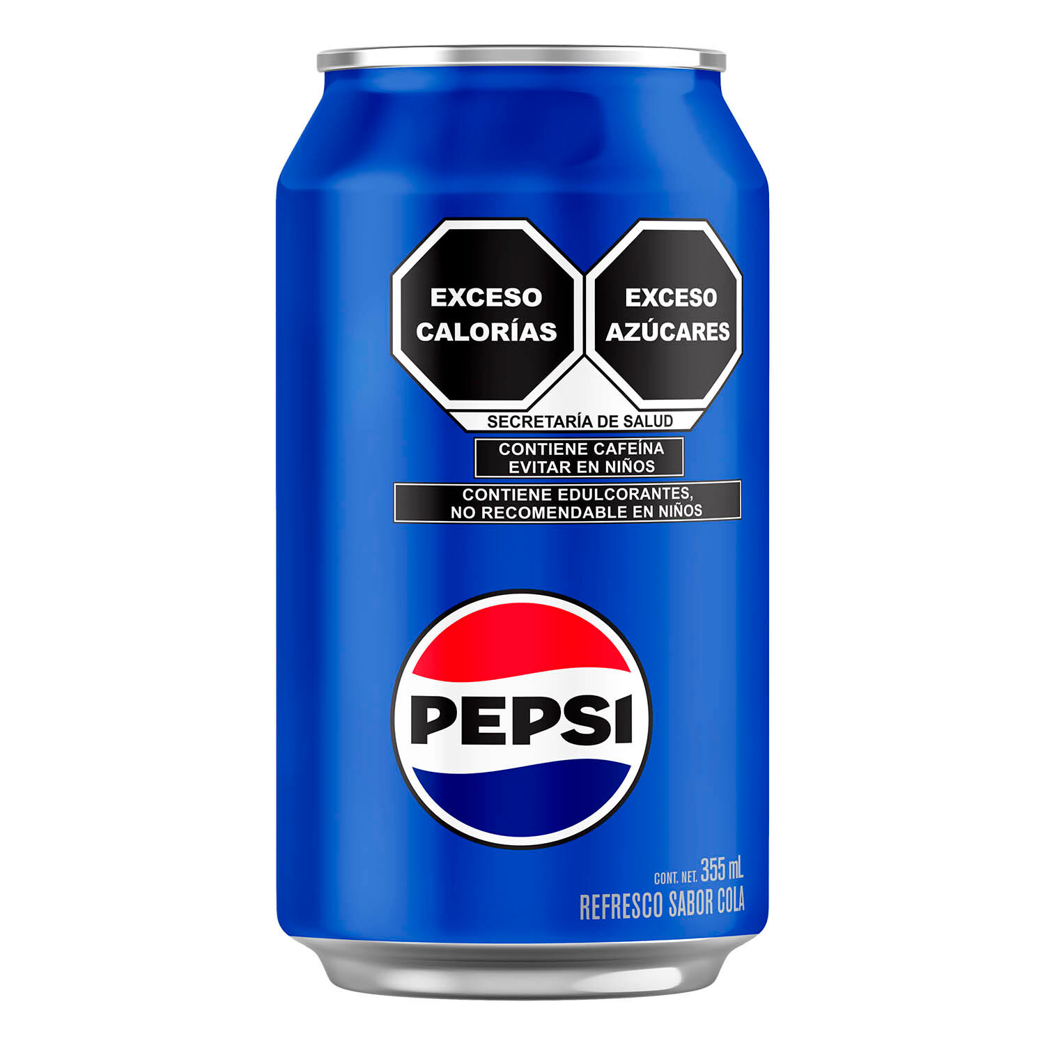 Soda Lata Cola Regular Pepsi 355 Ml