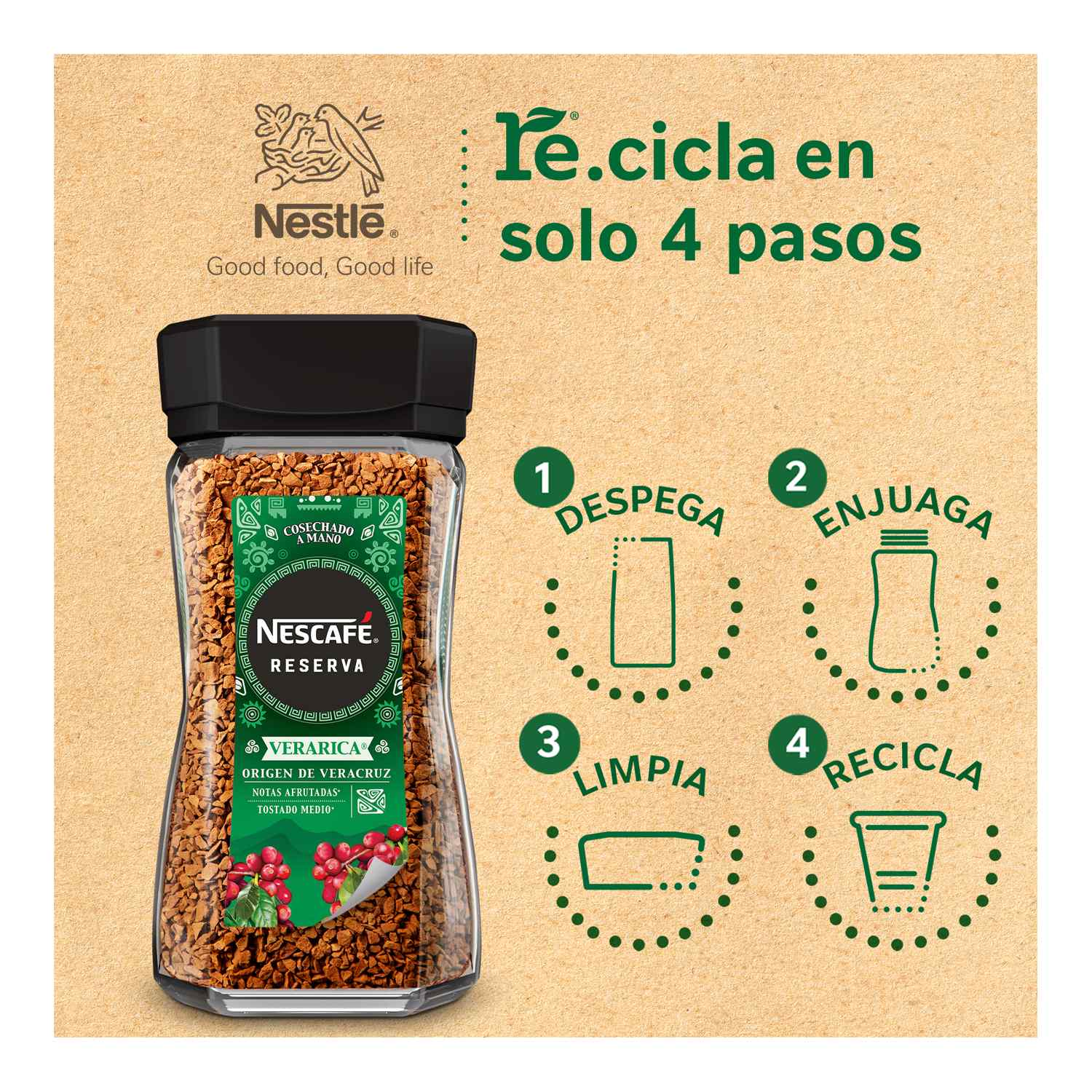 Cafe Reserva Mexicana Verarica Nescafe 180.0 Gr