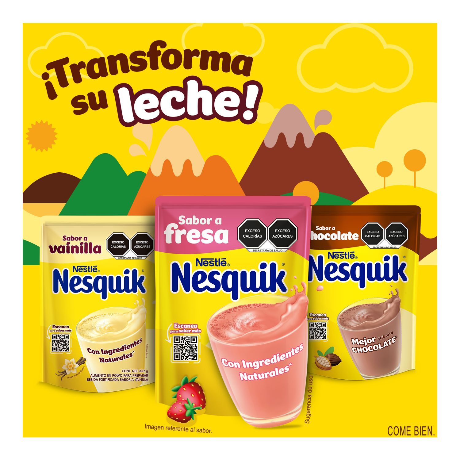 Bebida Fresa Nesquik 357.0 Gr