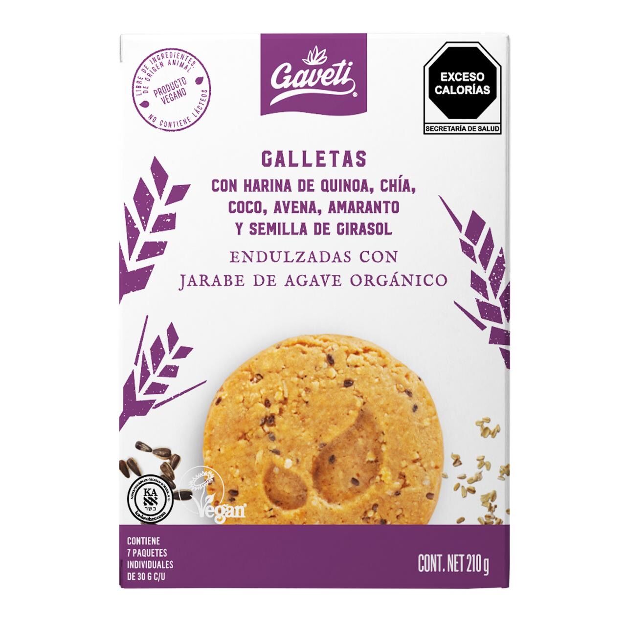 Galletas Con Avena Fibra Fit Gaveti 210.0 Gr