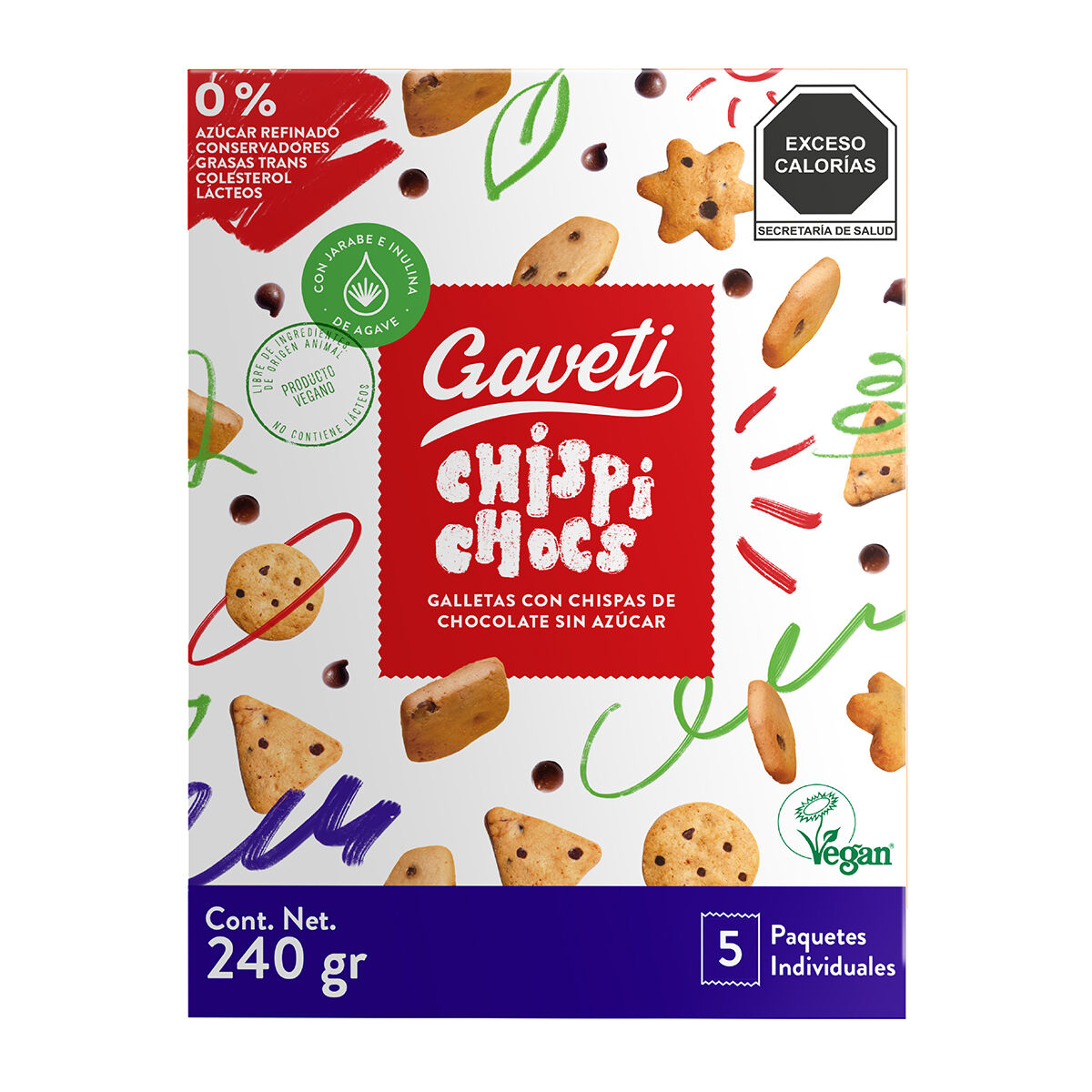 Galletas Con Avena Chispi Chocs Gaveti 240.0 Gr