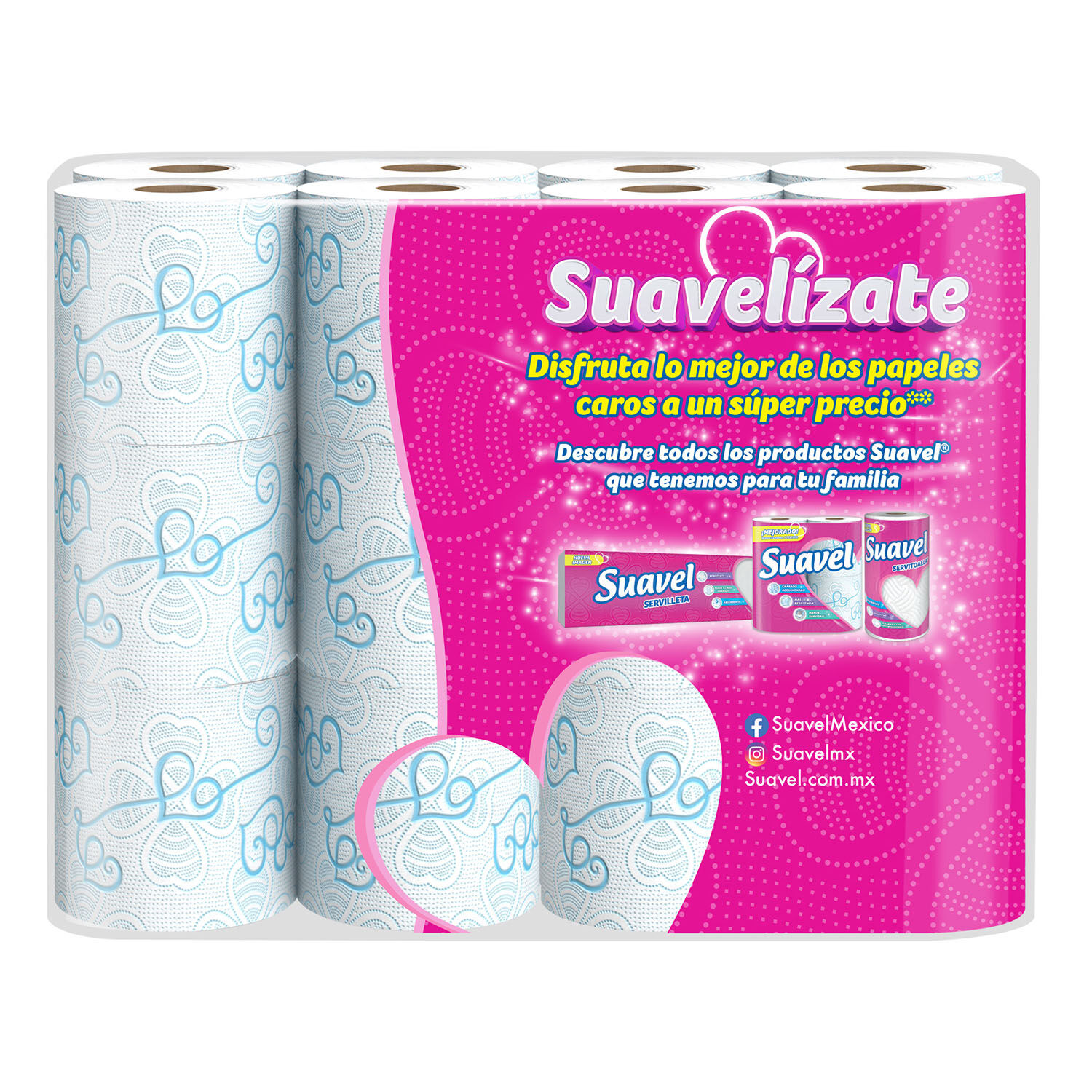 Papel Higienico 300hd Suavel 24.0 Pza