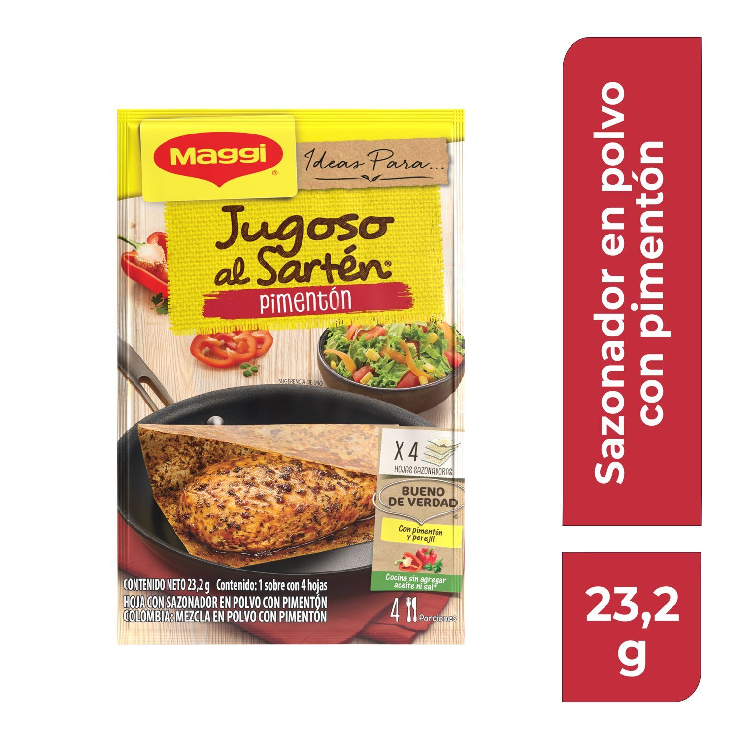 Jugoso Al Sarten Pollo Al Pimenton Maggi 23.2 Gr