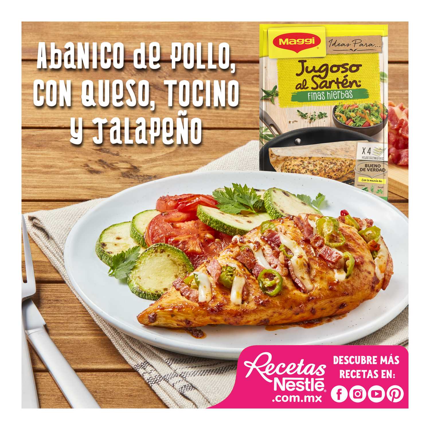 Jugoso Al Sarten Pollo A Las Finas Hierbas Maggi 23.2