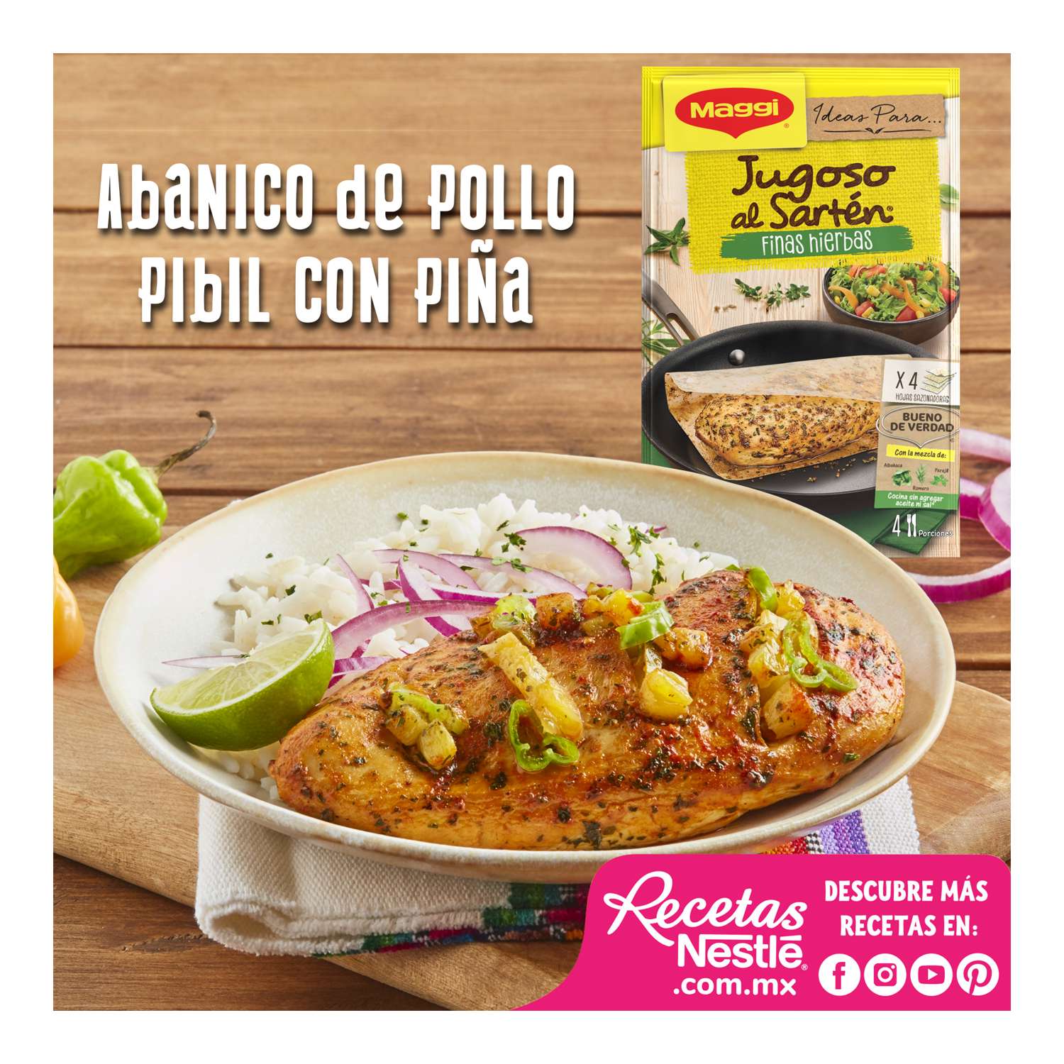 Jugoso Al Sarten Pollo A Las Finas Hierbas Maggi 23.2