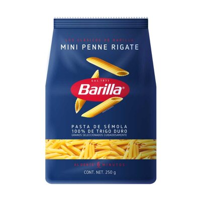 Pasta Barilla Mini Penne Rigate 250 G