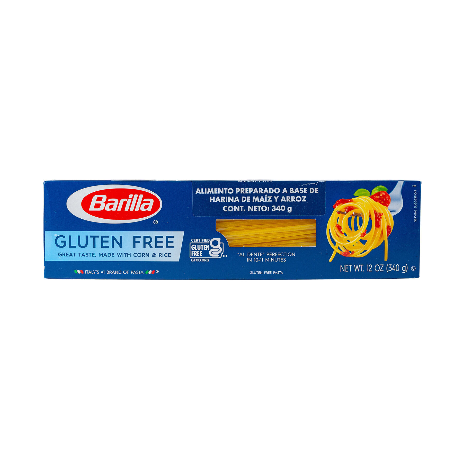Pasta Spaghetti Sin Gluten Barilla 340.0 Gr