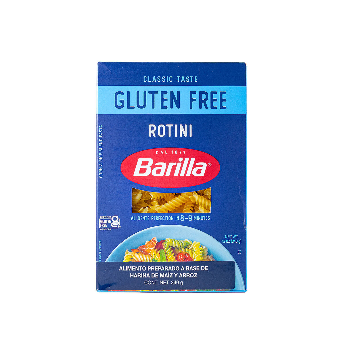 Pasta Tornillo Sin Gluten Barilla 340.0 Gr
