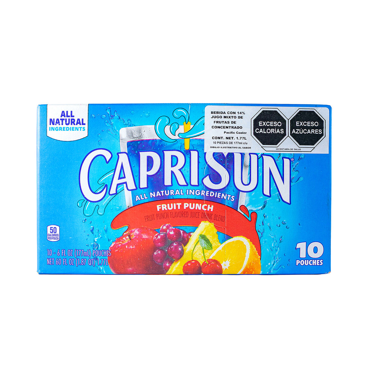 Caja De Jugos Ponche De Frutas Caprisun 10.0 Pza