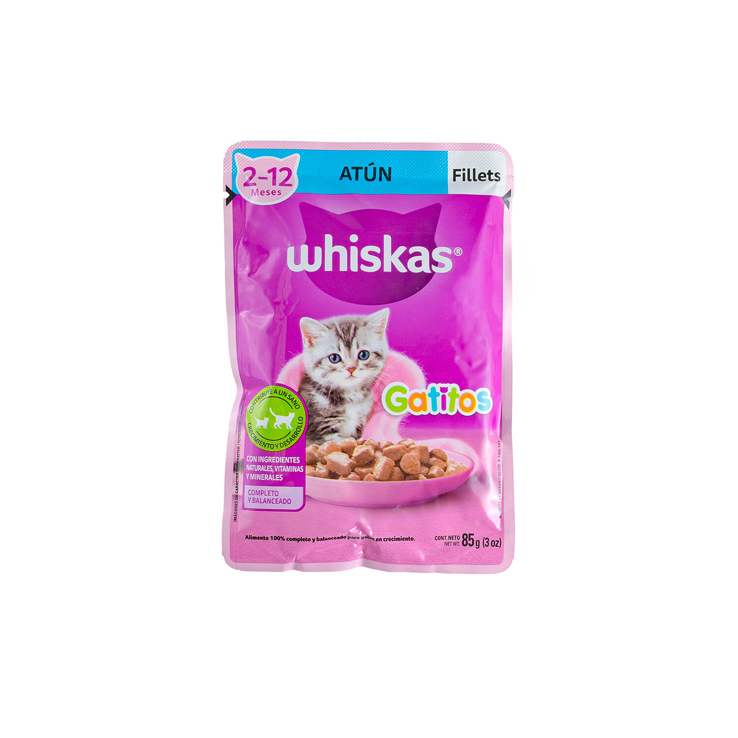 Comida Gatitos Atun Whiskas 85.0 Gr