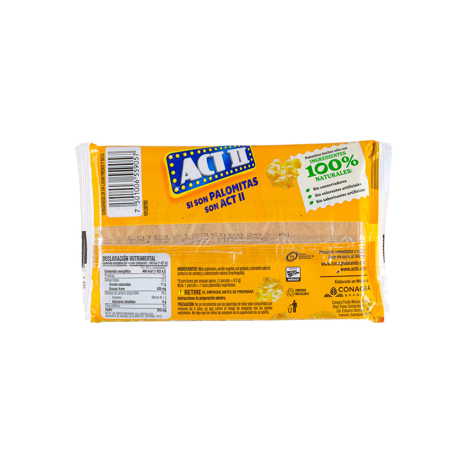 Palomitas Extra Mantequiila Act Ii 90.0 Gr