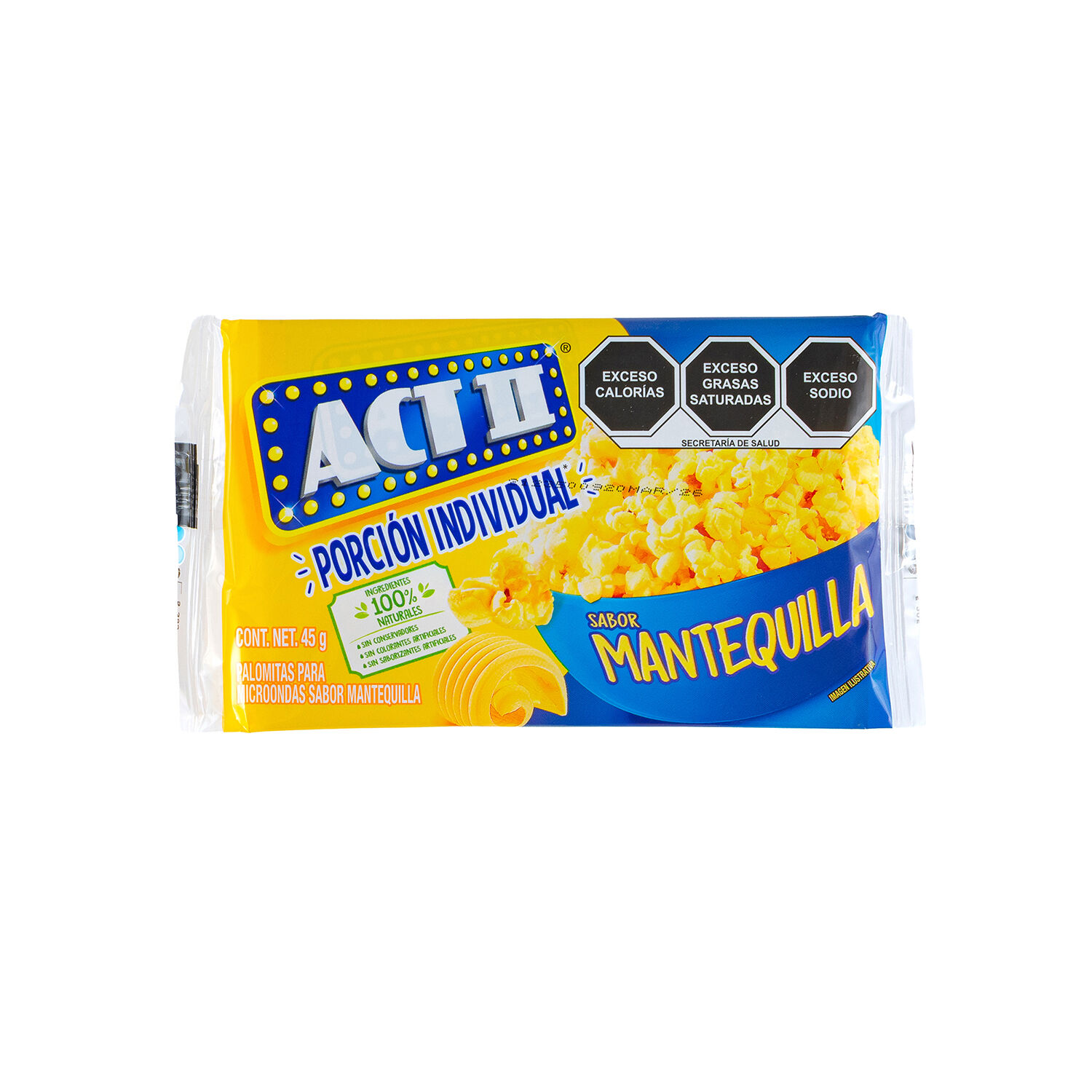 A2 Palomitas Sabor Mantequilla Act Ii 45.0 Gr