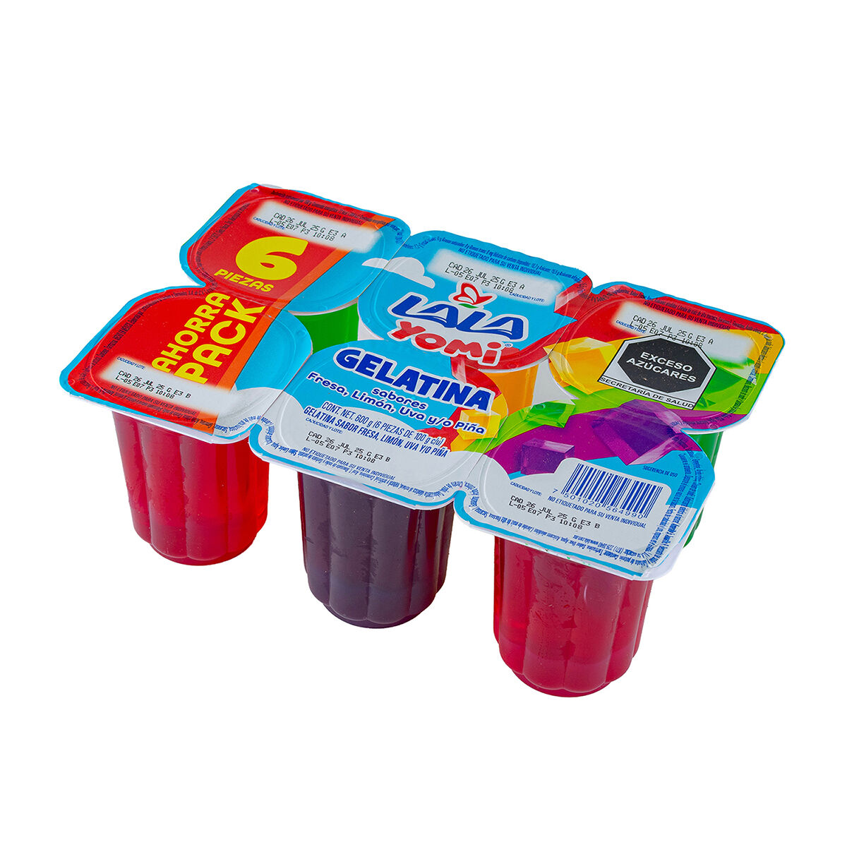 Gelatina Varios Sabores Lala Yomi 6.0 Pack