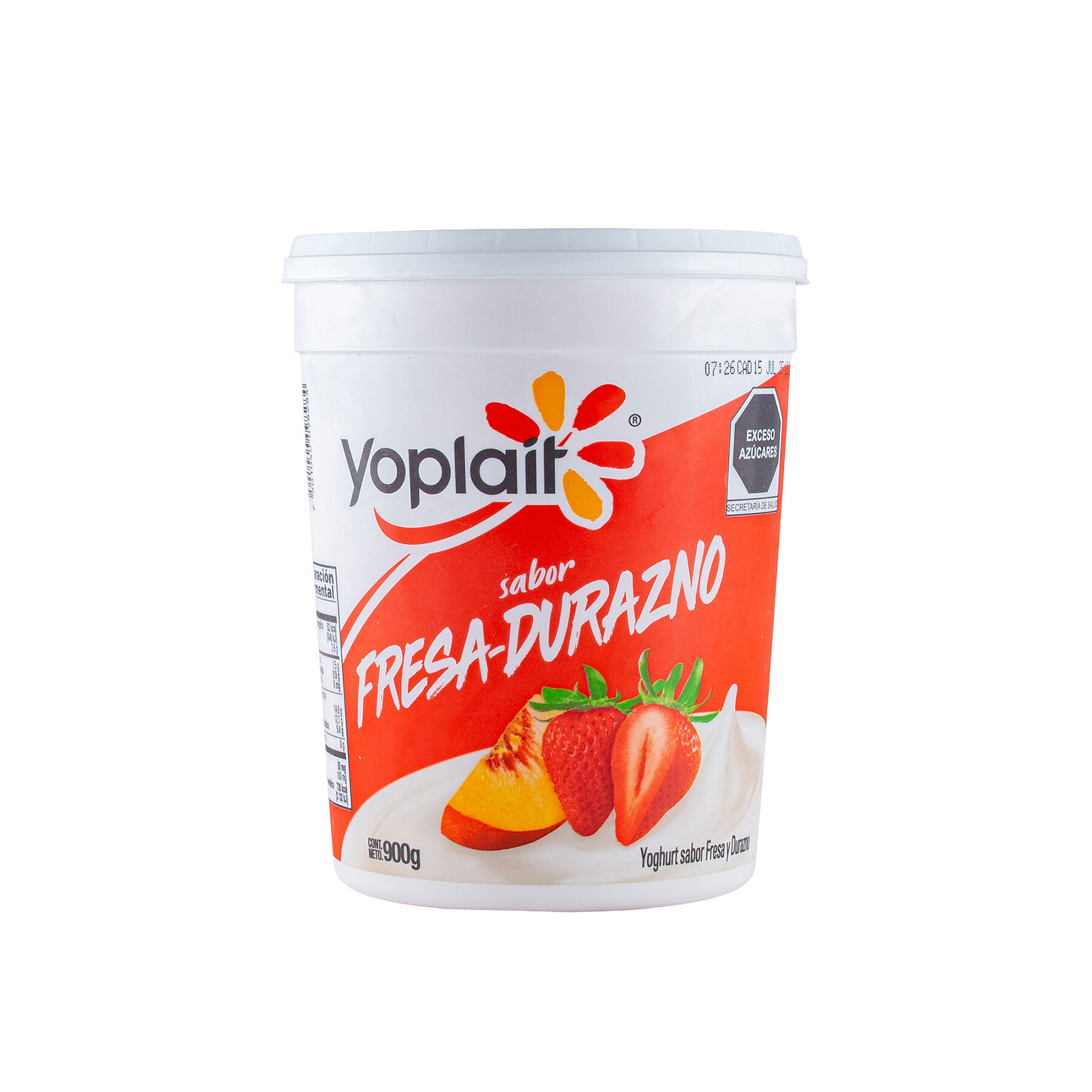 Yoghurt Batido Fresa Durazno Yoplait 900.0 Gr