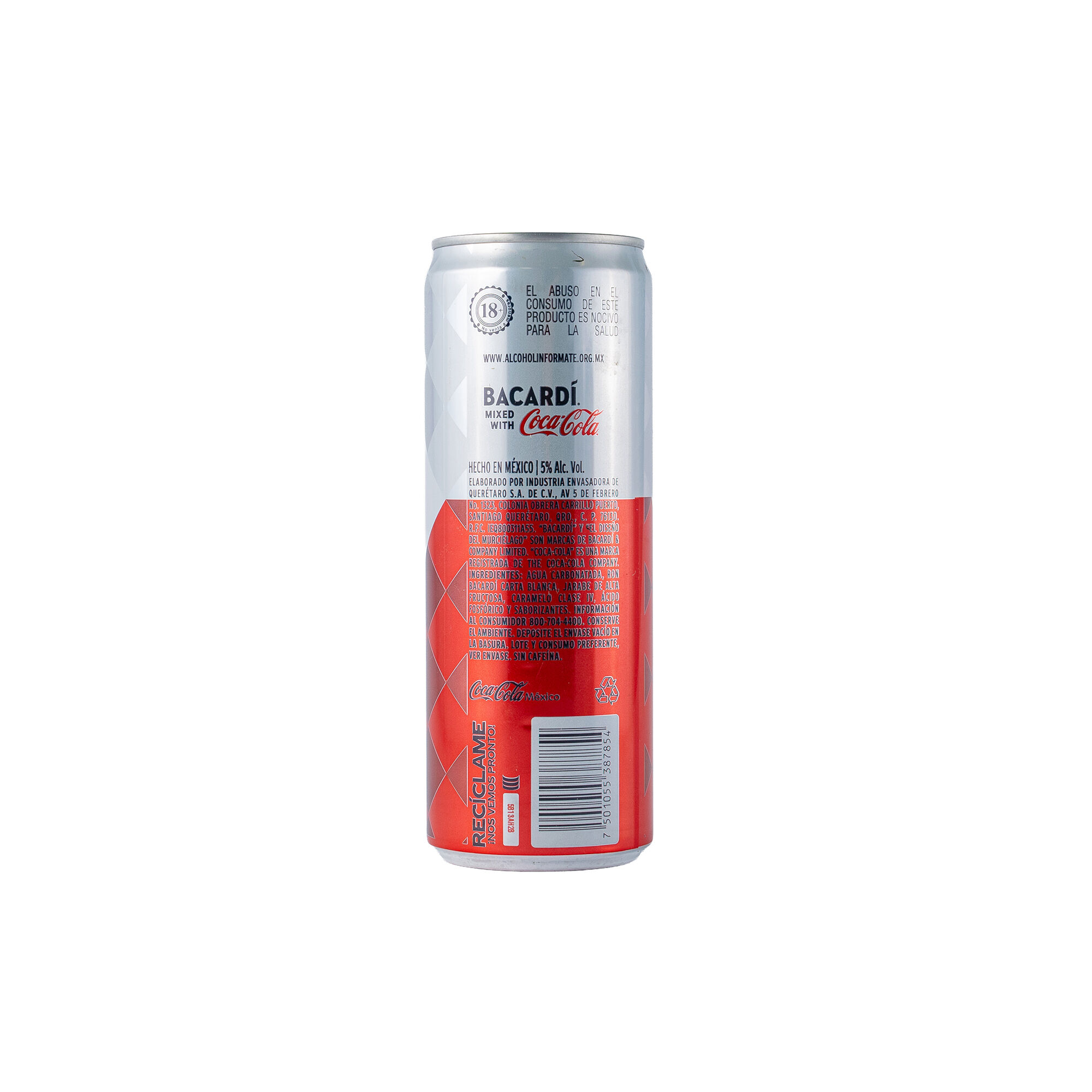 Bebida Lata Bacardi Coca Cola 355.0 Ml