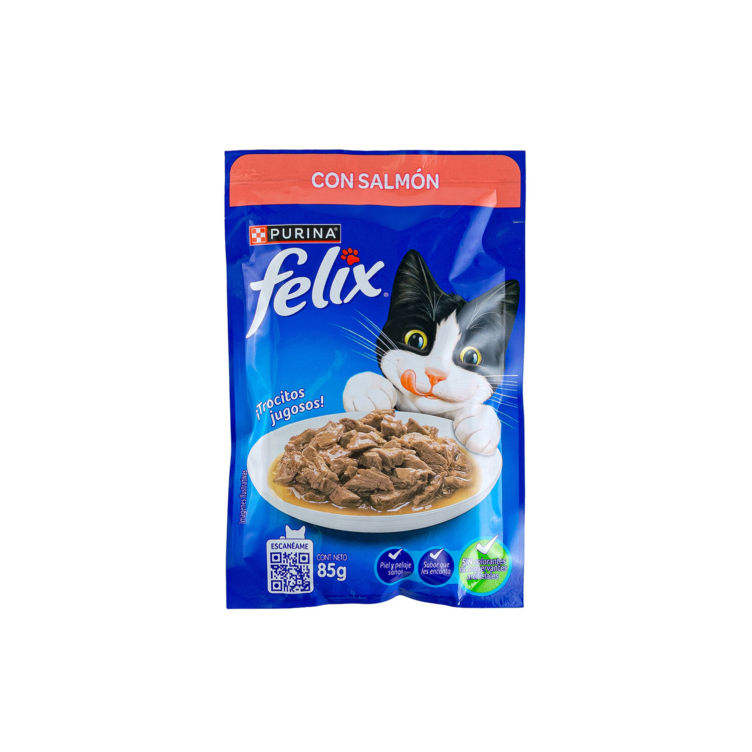 Pouch P/gato Salmon Felix Felix 85.0 Gr