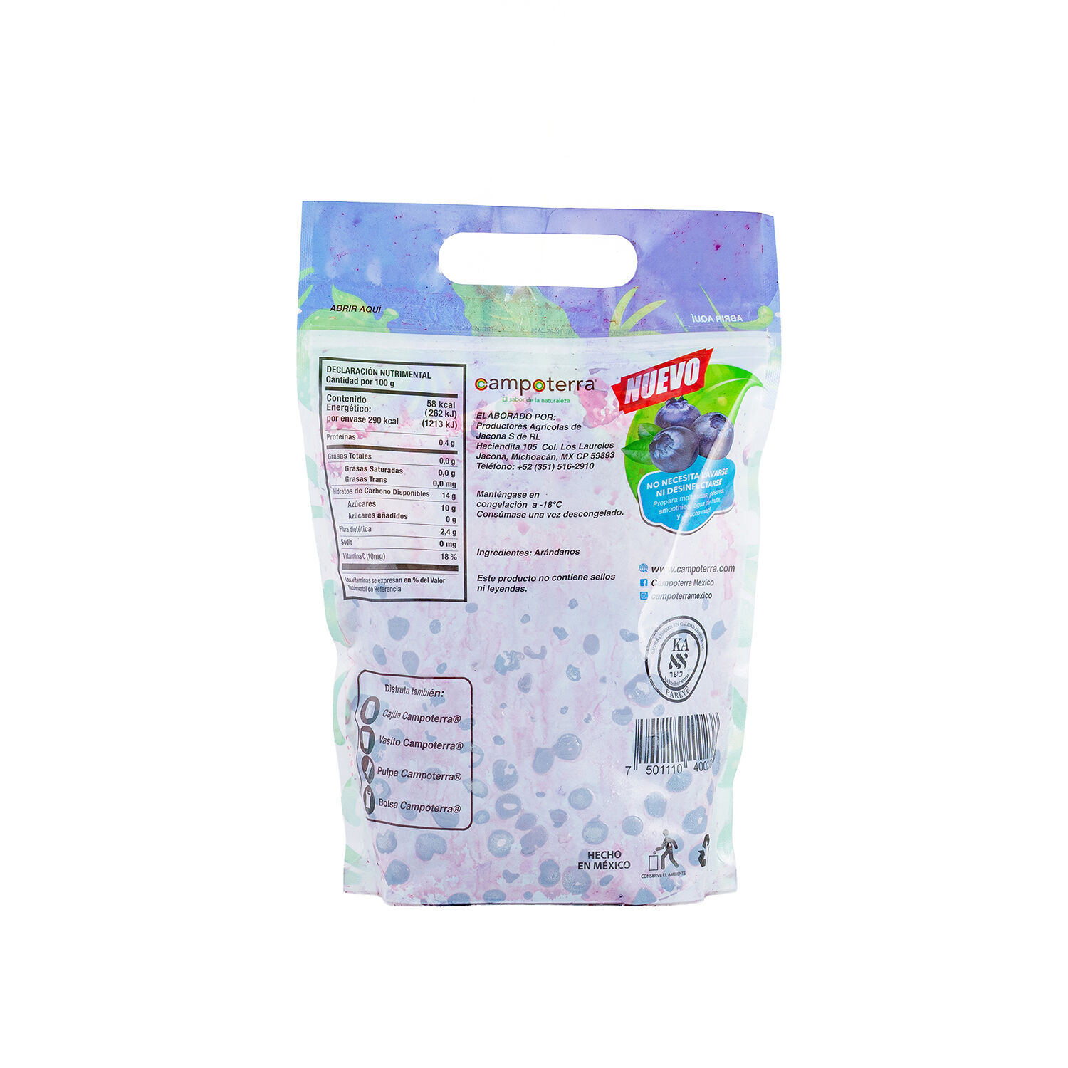 Bolsa Arandano Entero Campoterra 500.0 Gr