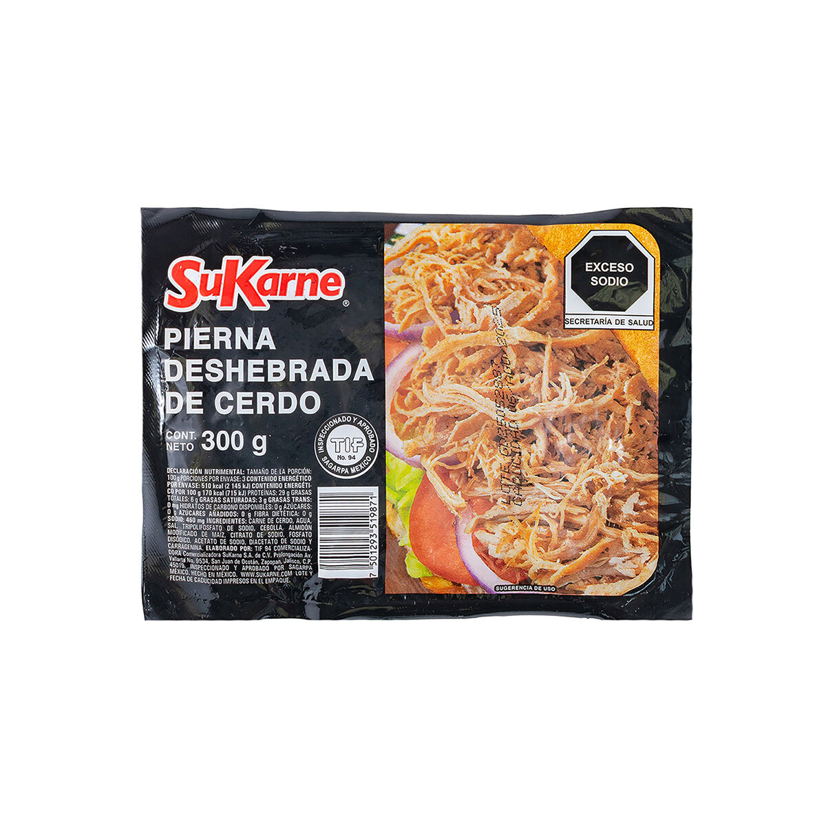 Deshebrada De Cerdo Sukarne 300.0 Gr